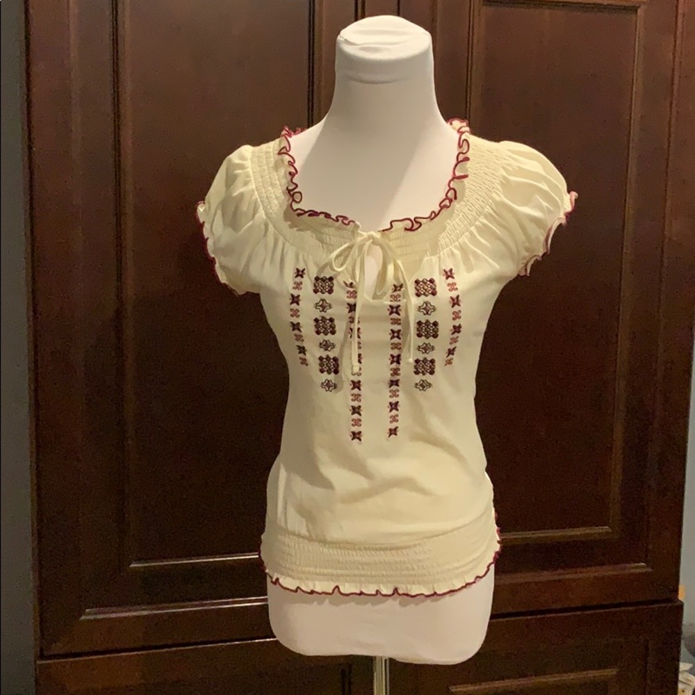 Adorable Embroidered Top